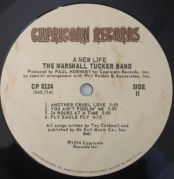 The Marshall Tucker Band : A New Life (LP, Album, Gat)