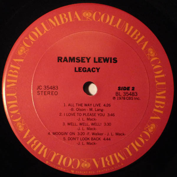 Ramsey Lewis : Legacy (LP, Album, San)