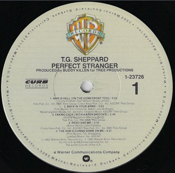 T.G. Sheppard : Perfect Stranger (LP, Album, All)