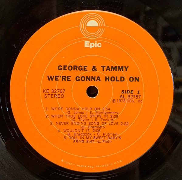 George Jones & Tammy Wynette : We're Gonna Hold On (LP, Album, Ter)