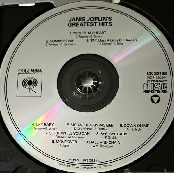 Janis Joplin : Janis Joplin's Greatest Hits (CD, Comp, RE)