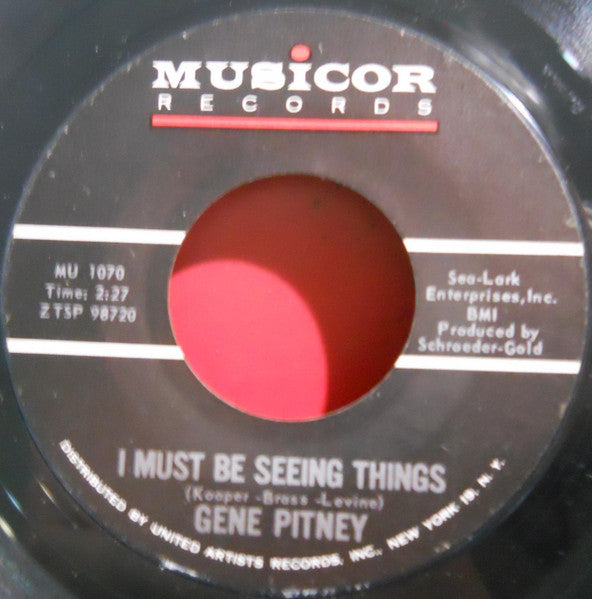 Gene Pitney : I Must Be Seeing Things / Marianne (7", Single)