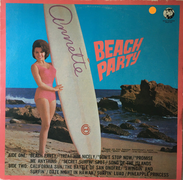 Annette (7) : Annette's Beach Party (LP, Album, RE)