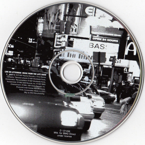 Various : Live On Letterman (Music From The Late Show) (CD, Album, Club)