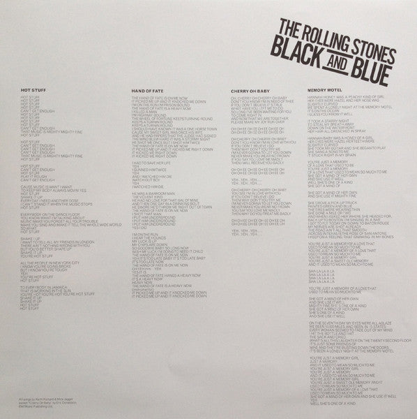 The Rolling Stones : Black And Blue (LP, Album, RE, RM, Gat)