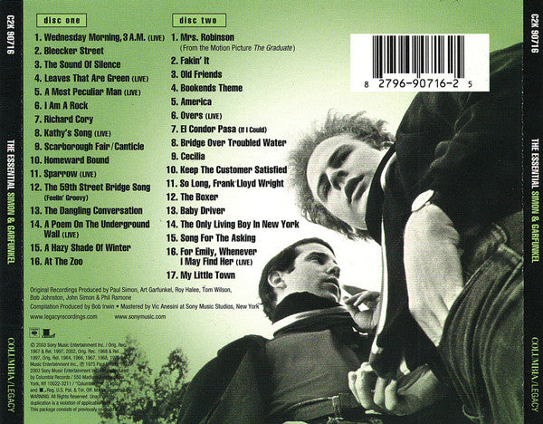 Simon & Garfunkel : The Essential Simon & Garfunkel (2xCD, Comp, RP, Pit)
