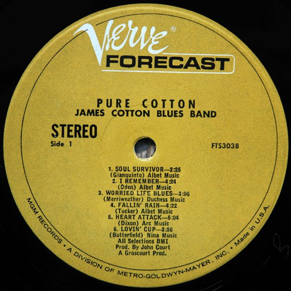 The James Cotton Blues Band : Pure Cotton (LP, Album)