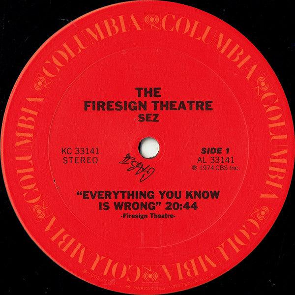 The Firesign Theatre : Everything You Know Is Wrong (LP, Album, San)