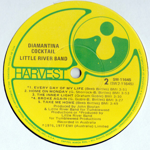 Little River Band : Diamantina Cocktail (LP, Album, Jac)