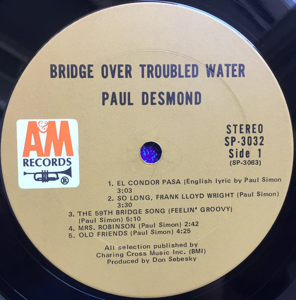 Paul Desmond : Bridge Over Troubled Water (LP, Album, Ter)