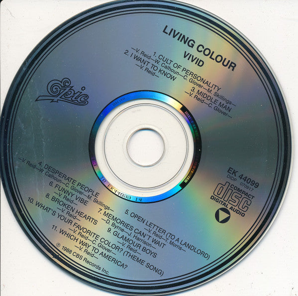 Living Colour : Vivid (CD, Album, RE)