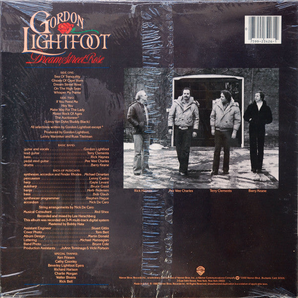 Gordon Lightfoot : Dream Street Rose (LP, Album, RE, Spe)