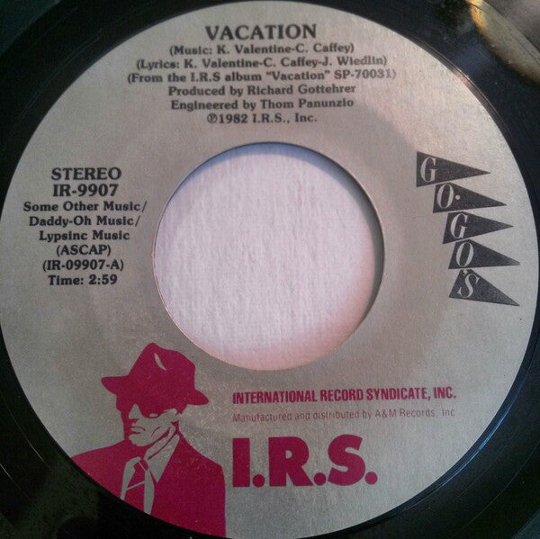 Go-Go's : Vacation (7", Single, Styrene, Mon)