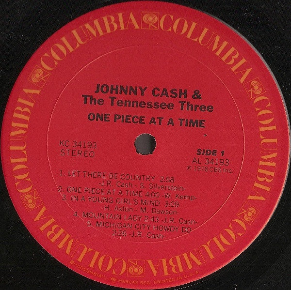 Johnny Cash And The Tennessee Three : One Piece At A Time (LP, Album)