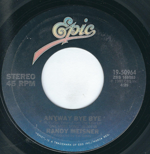 Randy Meisner : Hearts On Fire (7", Single, Styrene, Ter)