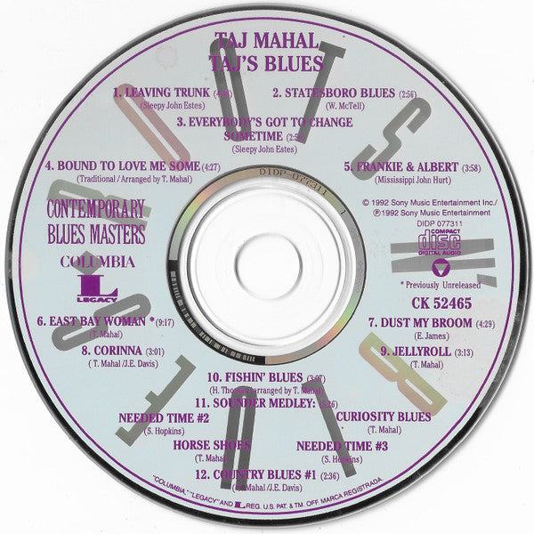 Taj Mahal : Taj's Blues (CD, Comp)