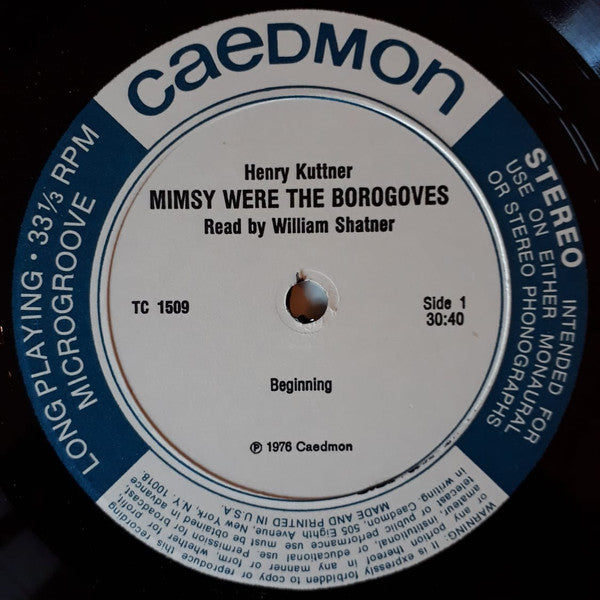 Henry Kuttner : Mimsy Were The Borogoves (LP)