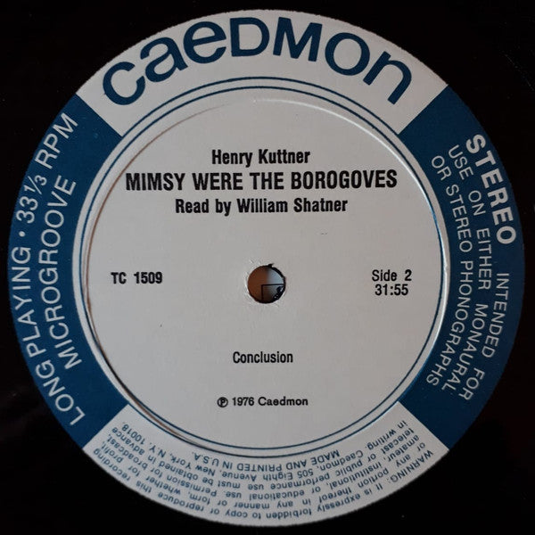 Henry Kuttner : Mimsy Were The Borogoves (LP)