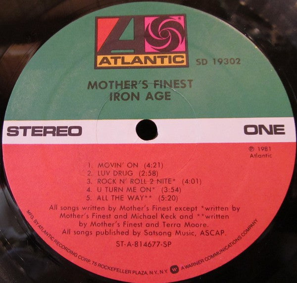 Mother's Finest : Iron Age (LP, Album, SP )