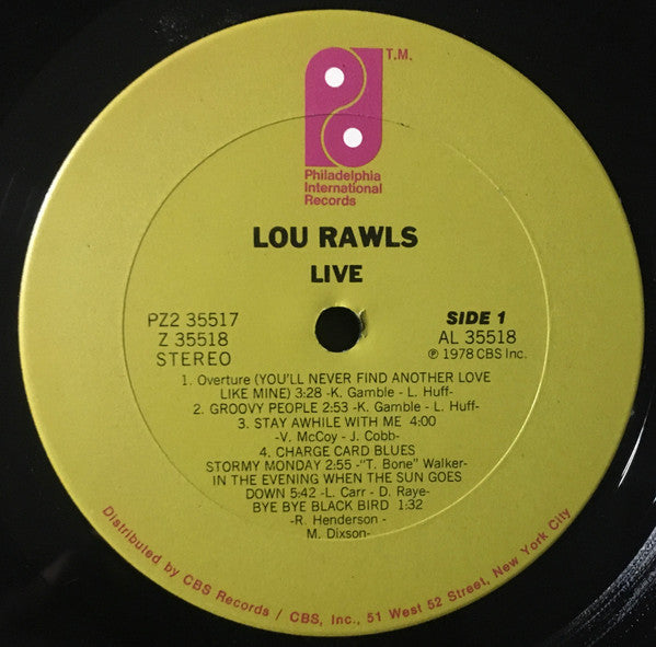 Lou Rawls : Live (2xLP, Album, Ter)