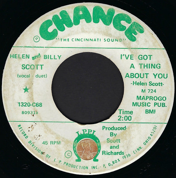Helen And Billy Scott : I've Got A Thing About You/Dear Daddy Uncle Sam (7", Single)