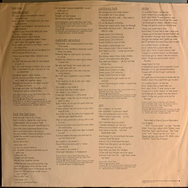 David Gates : Goodbye Girl (LP, Album)