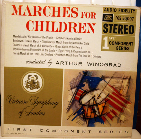 Arthur Winograd Conducting The Virtuoso Symphony Of London* : Marches For Children (LP, Album, Abb)