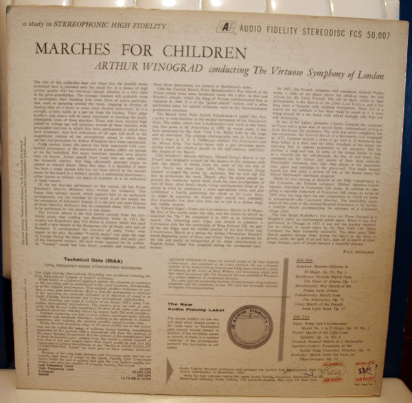 Arthur Winograd Conducting The Virtuoso Symphony Of London* : Marches For Children (LP, Album, Abb)