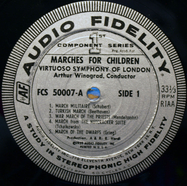 Arthur Winograd Conducting The Virtuoso Symphony Of London* : Marches For Children (LP, Album, Abb)