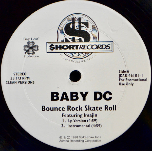 Baby DC Featuring Imajin : Bounce, Rock, Skate, Roll (12", Promo)