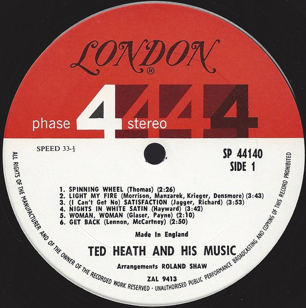 Ted Heath And His Music : The Big Ones (LP, Album)
