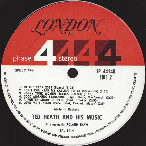 Ted Heath And His Music : The Big Ones (LP, Album)