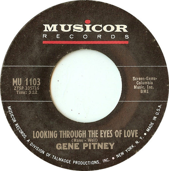Gene Pitney : Looking Through The Eyes Of Love (7", Single)