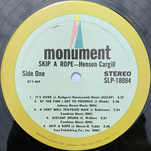 Henson Cargill : Skip A Rope (LP, Album, Mon)