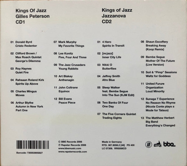 Gilles Peterson & Jazzanova : The Kings Of Jazz (2xCD, Comp)