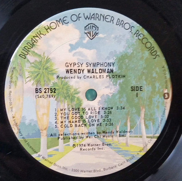 Wendy Waldman : Gypsy Symphony (LP, Album)