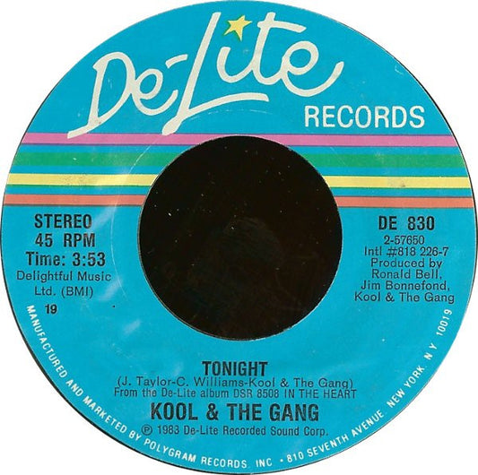 Kool & The Gang : Tonight / Home Is Where The Heart Is (7", Single, Styrene, Bes)