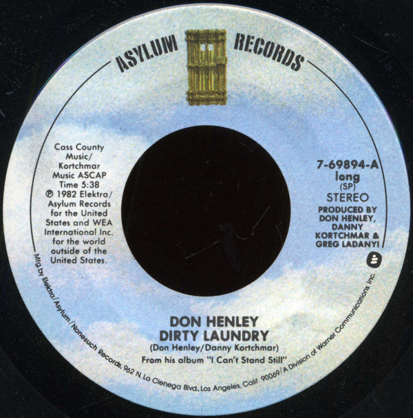 Don Henley : Dirty Laundry (7", Single, SP )