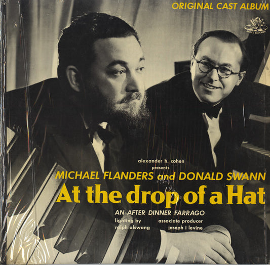 Michael Flanders And Donald Swann* : At The Drop Of A Hat - An After Dinner Farrago (LP, Mono, RE, Scr)