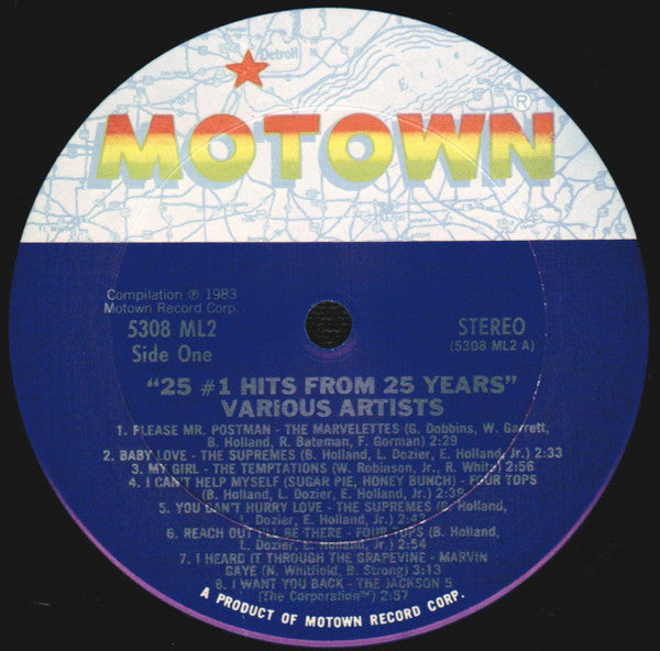 Various : 25 #1 Hits From 25 Years (2xLP, Comp, Club, CRC)