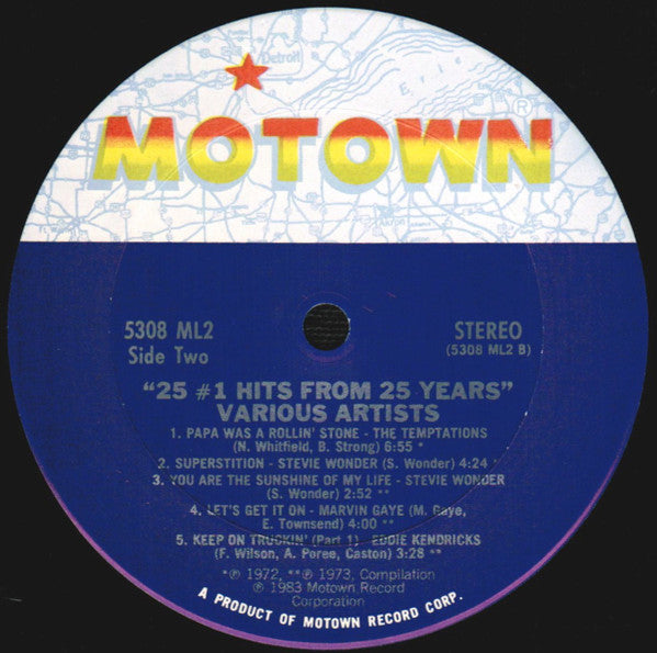 Various : 25 #1 Hits From 25 Years (2xLP, Comp, Club, CRC)