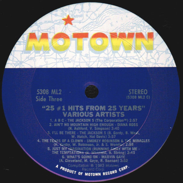 Various : 25 #1 Hits From 25 Years (2xLP, Comp, Club, CRC)