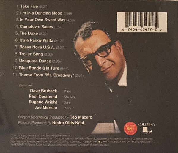 Dave Brubeck : Dave Brubeck's Greatest Hits (CD, Comp, RE)
