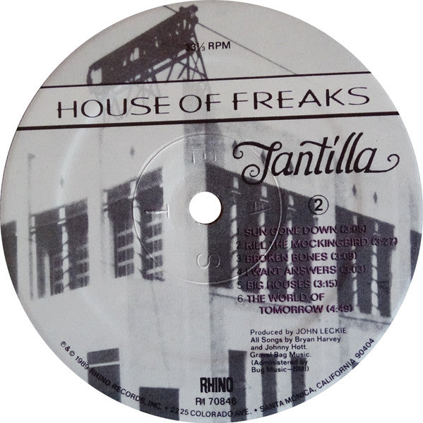 House Of Freaks : Tantilla (LP, Album)