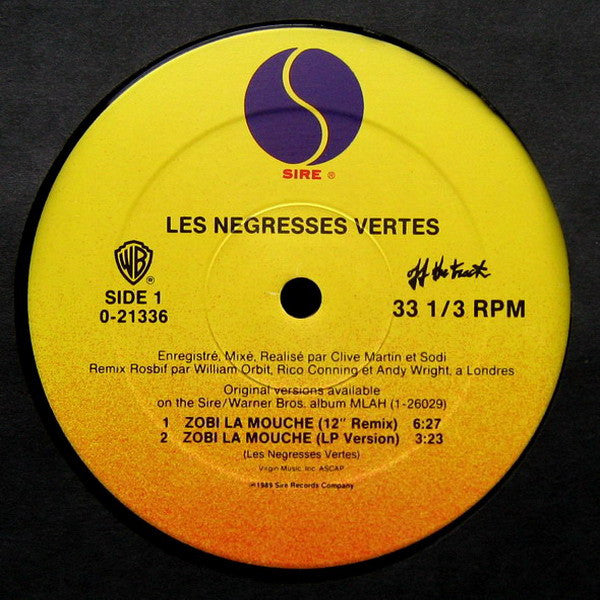 Les Negresses Vertes : Zobi La Mouche (12", Maxi)
