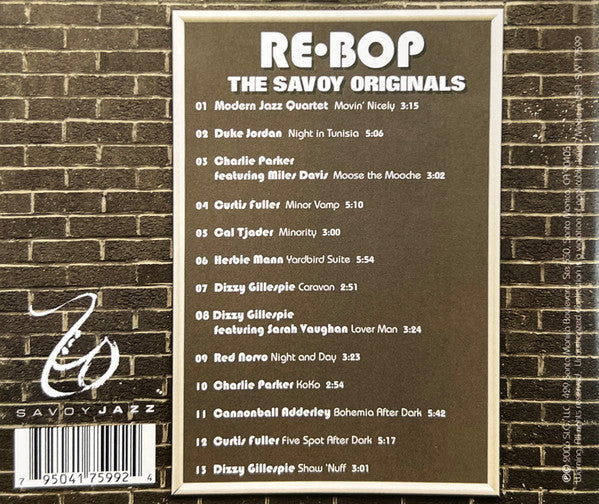 Various : Re-Bop: The Savoy Originals (CD, Comp)
