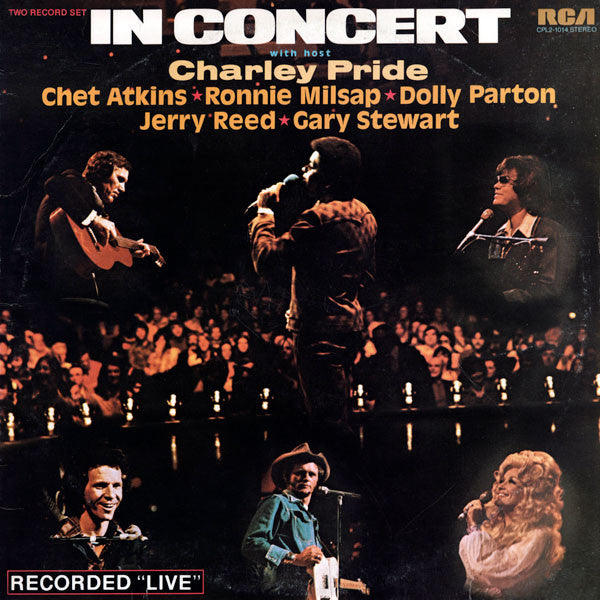 Various : In Concert With Host Charley Pride (2xLP, Album, Ind)