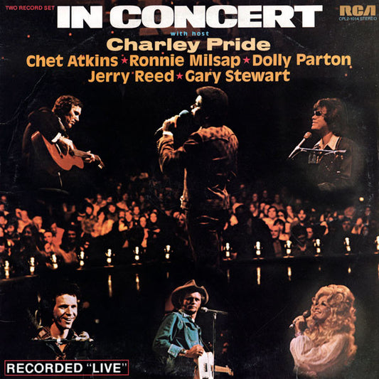Various : In Concert With Host Charley Pride (2xLP, Album, Ind)