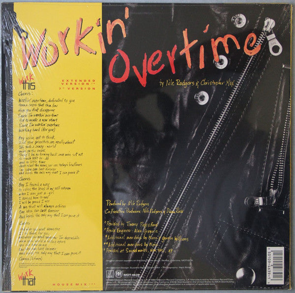 Diana* : Workin' Overtime (12", Single, Pin)