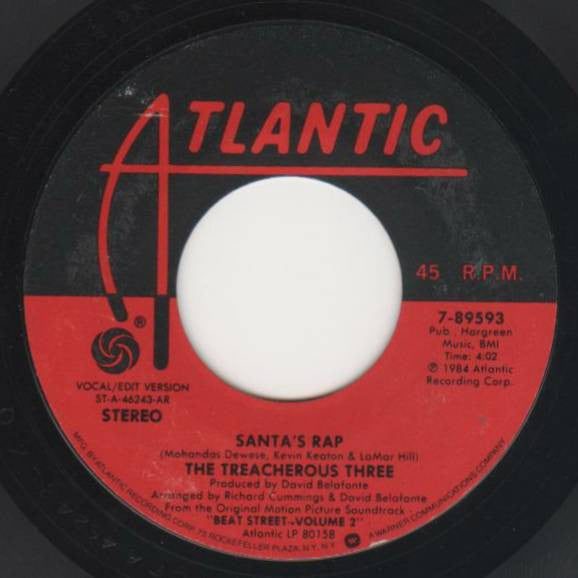 The Treacherous Three* / Luther* : Santa's Rap / At Christmas Time (7")